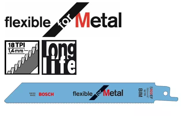 Lame de scie sabre BOSCH S 922 EF